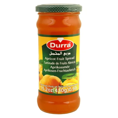 الدرة مربى المشمش زجاج