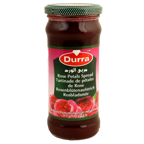 الدرة مربى الورد زجاج