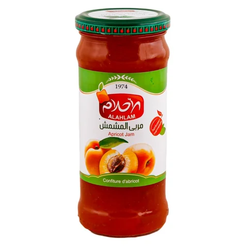 الاحلام مربى المشمش زجاج