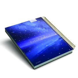 الاديب دفتر سلك 120طبق هارد كفر كبير