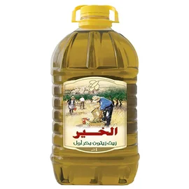 الخير زيت زيتون بكر اول 4لتر